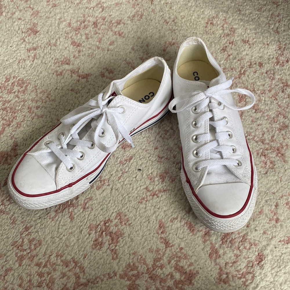 White Converse All Star, size 8